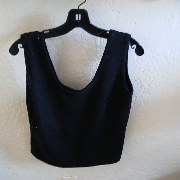 St. John Tops - St. John Black Sleeveless Sequin Tank Top